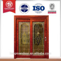 Vintage Style Carving Wooden Door, Exterior Porta de madeira dupla para Villa
